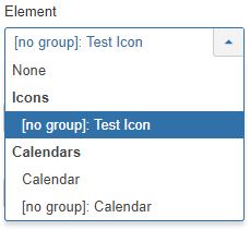 Custom field selection