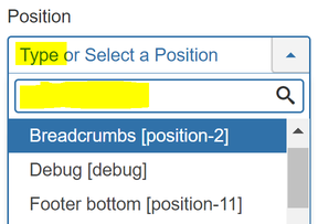 Module position