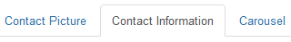 Click the contact information tab