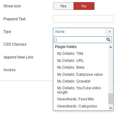 Information types