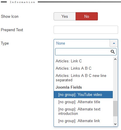 Custom fields for additional information