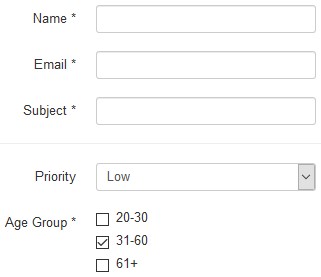 Editable fields