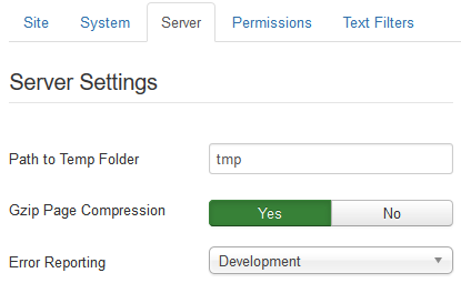 Debug server setting